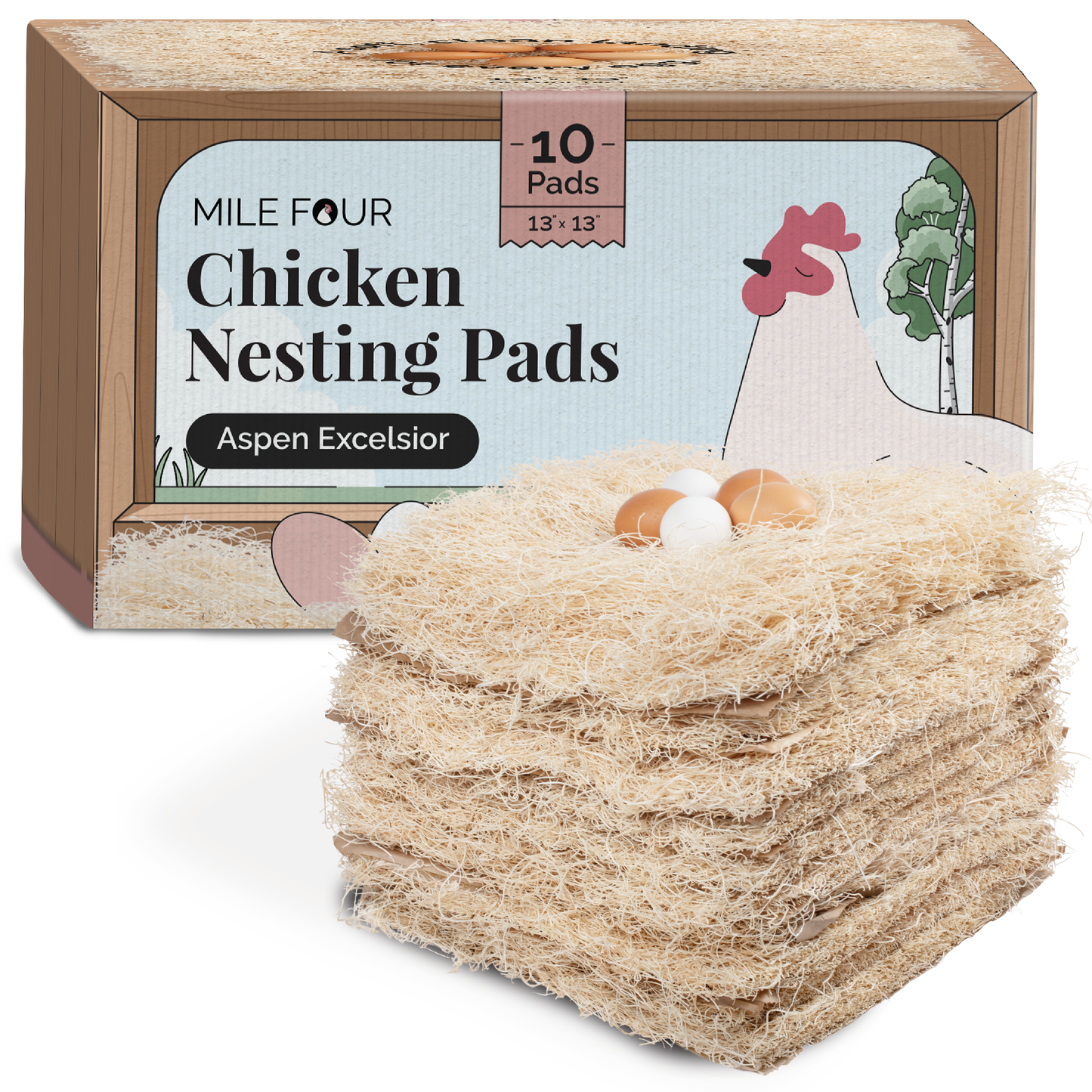 Mile Four Chicken Nesting Pads