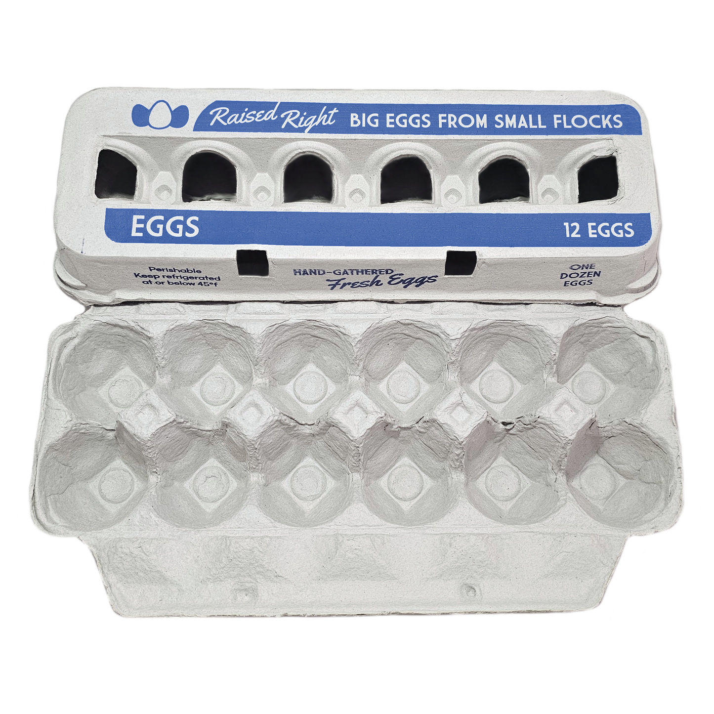 Henlay Jumbo Egg Cartons for 12 Farm Fresh Eggs – Durable & Reusable Egg Carton, 20 or 75 Pack