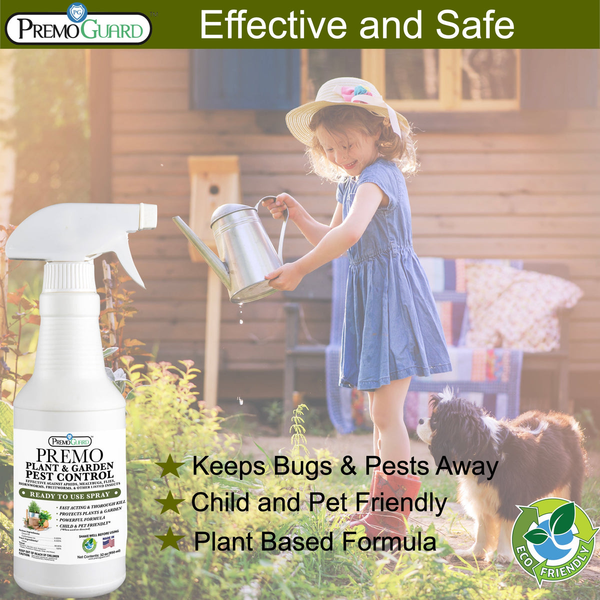 organic garden pest control spray Plant and Garden Pest Control Spray - 32 oz - By Premo Guard