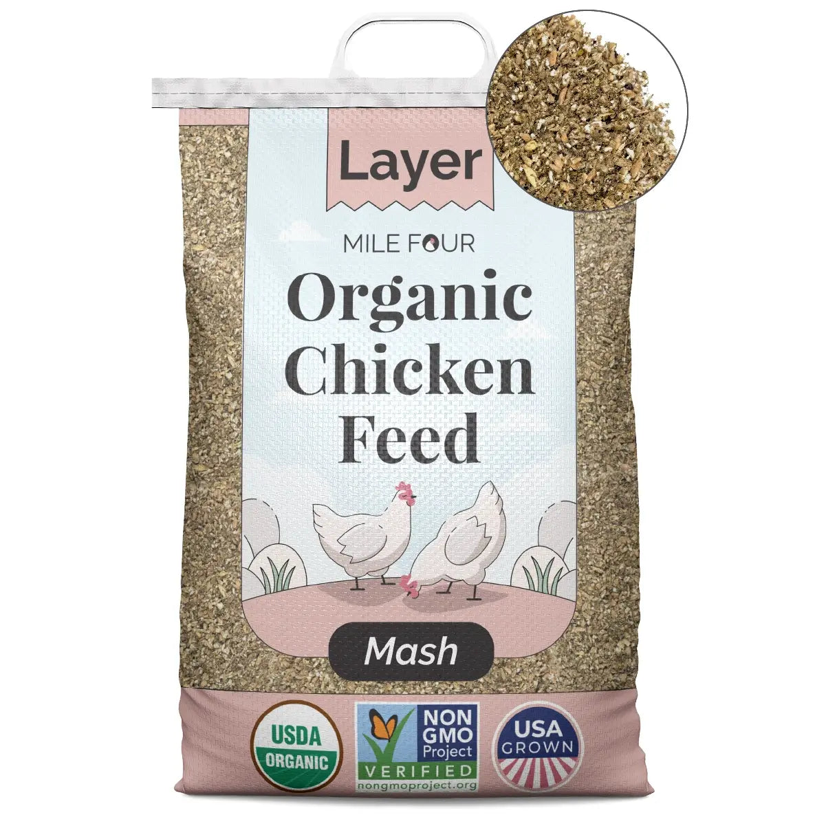 Mile Four Layer Organic Chicken Feed