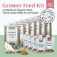 Mile Four Grower Feed Kit | 12 Weeks of Organic Feed & Grit for 10 Pullets
