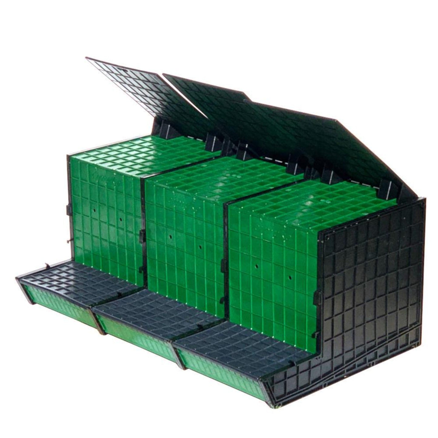 Nesting Rack Reverse Nesting Box Back Collection Nesting Box - 3 Sections - My Pet Chicken