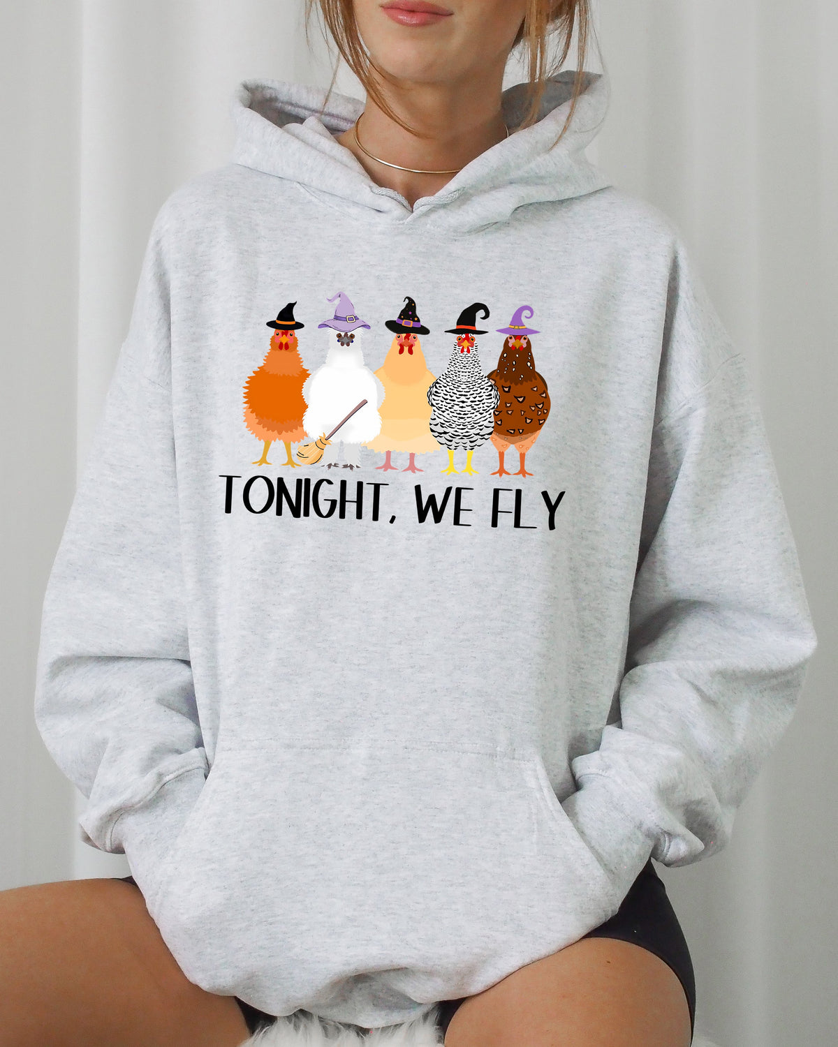 Tonight We Fly chicken Halloween hoodie