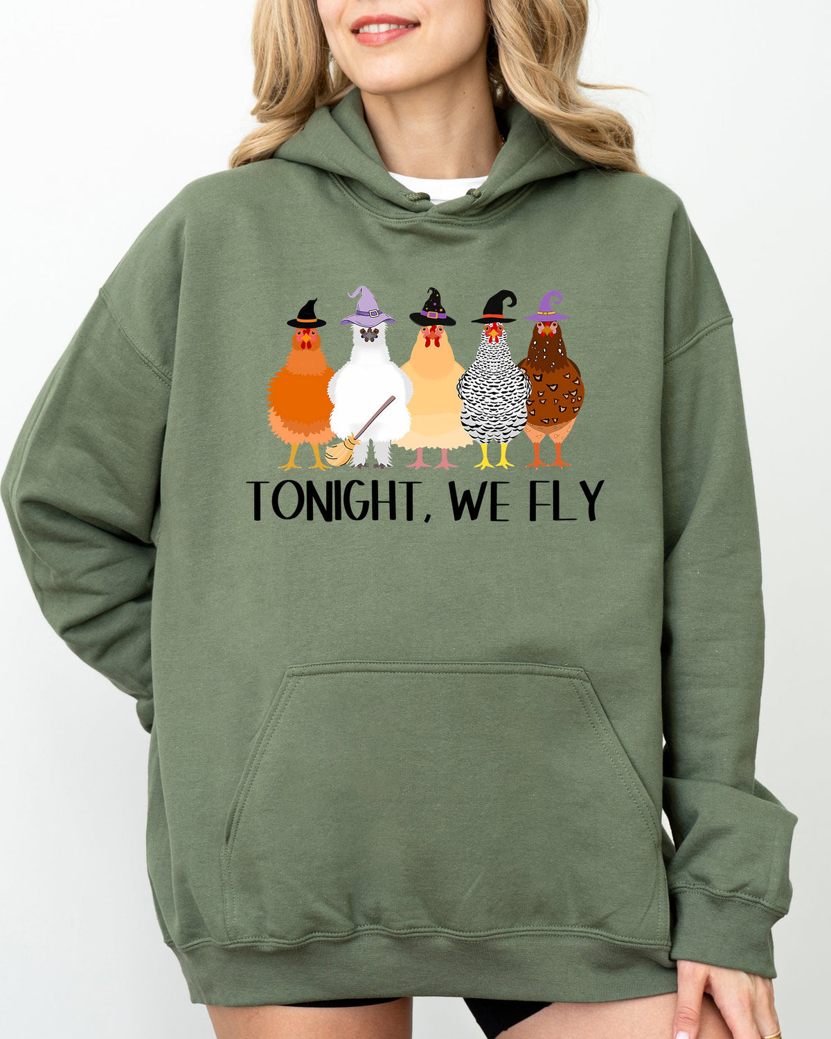 Tonight We Fly chicken Halloween hoodie