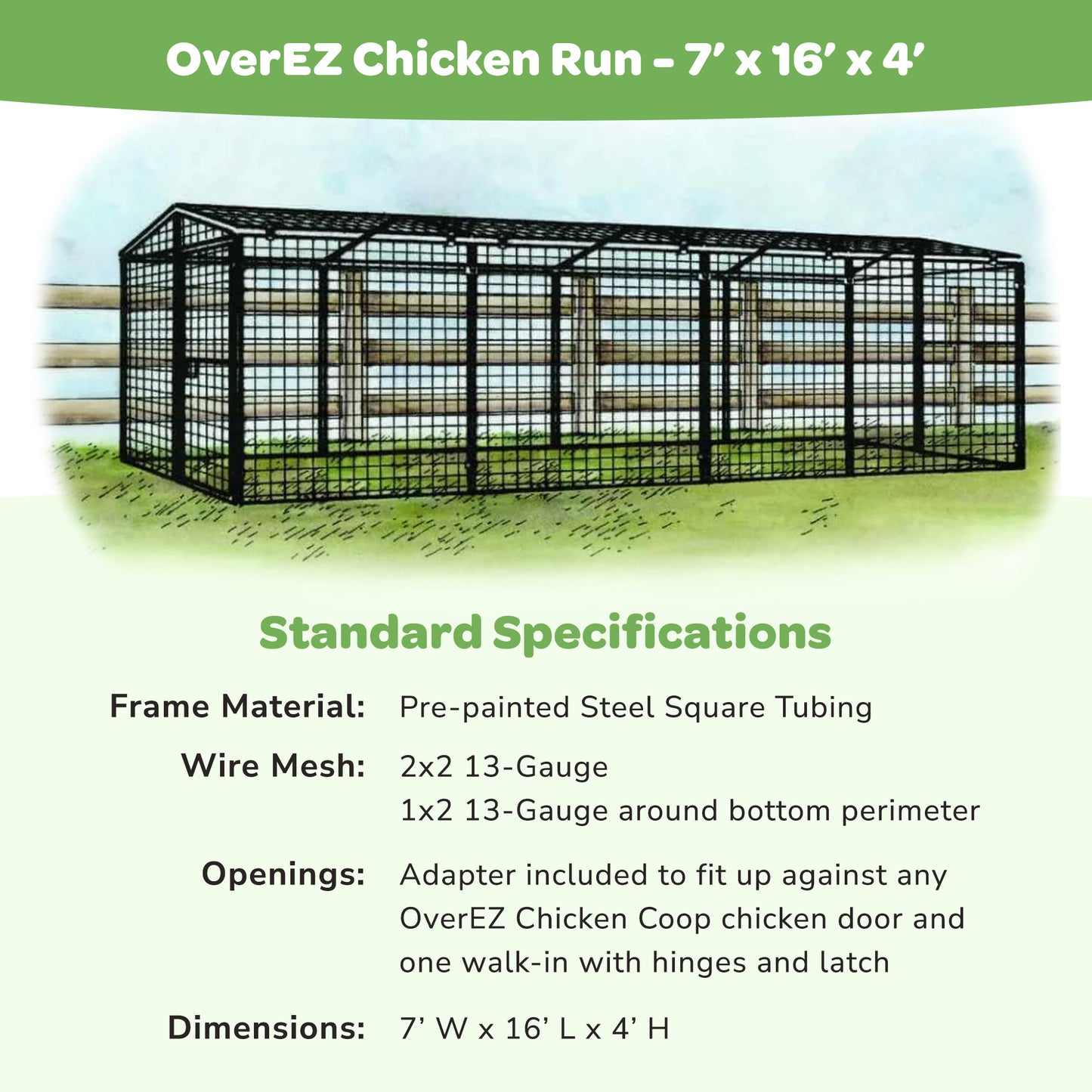 OverEZ Chicken Run, 2 sizes