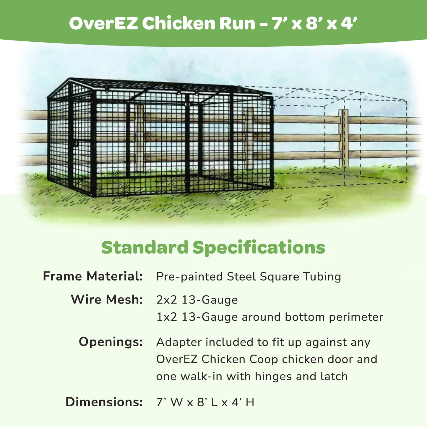 OverEZ Chicken Run, 8 foot