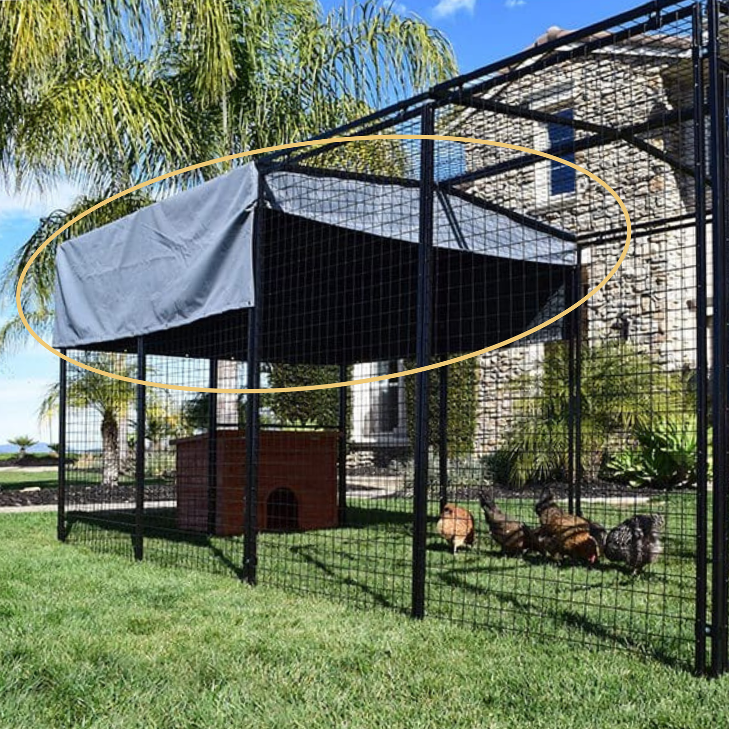 Rugged Ranch Walk-In Pen Canvas Top