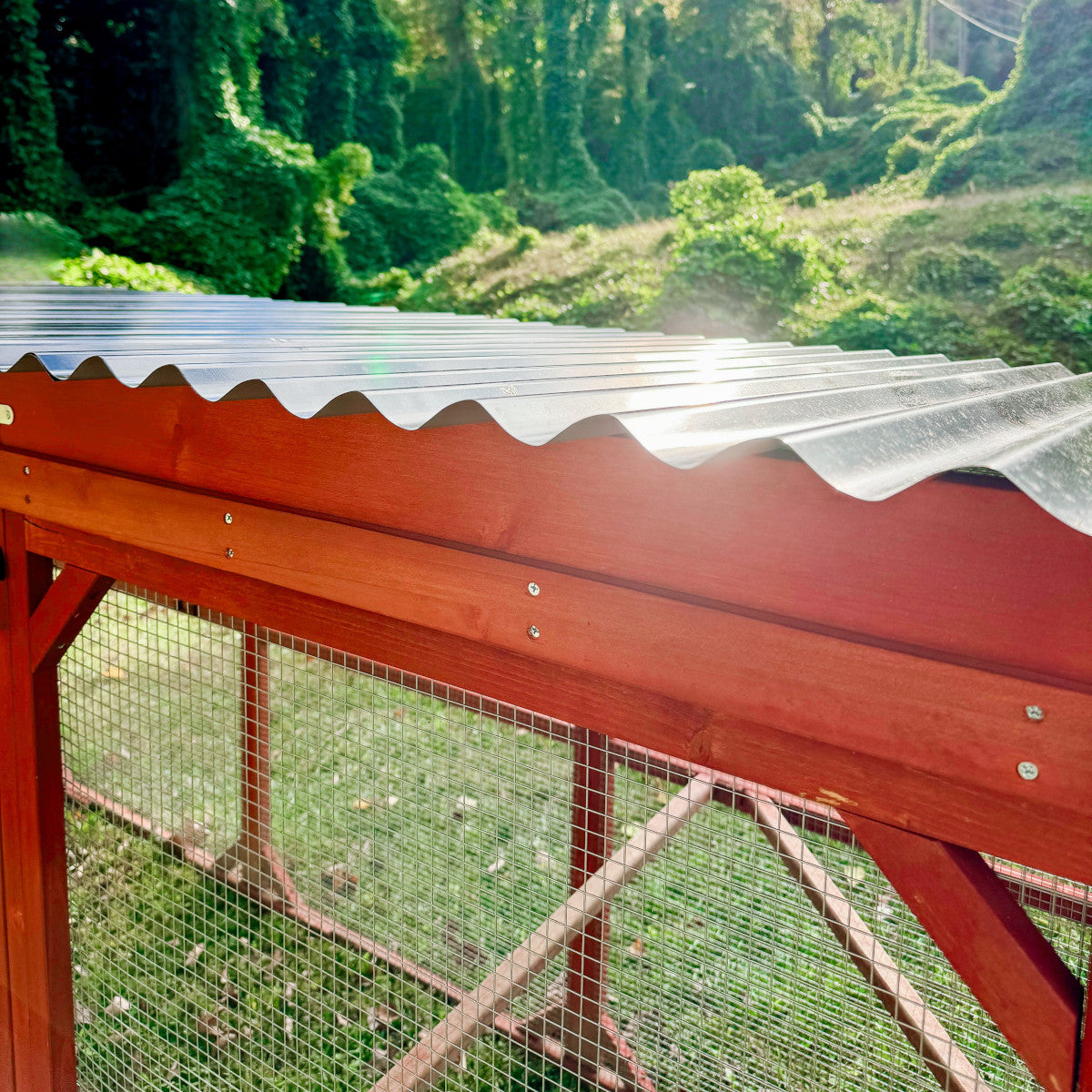 Metal Roof for Run Extension