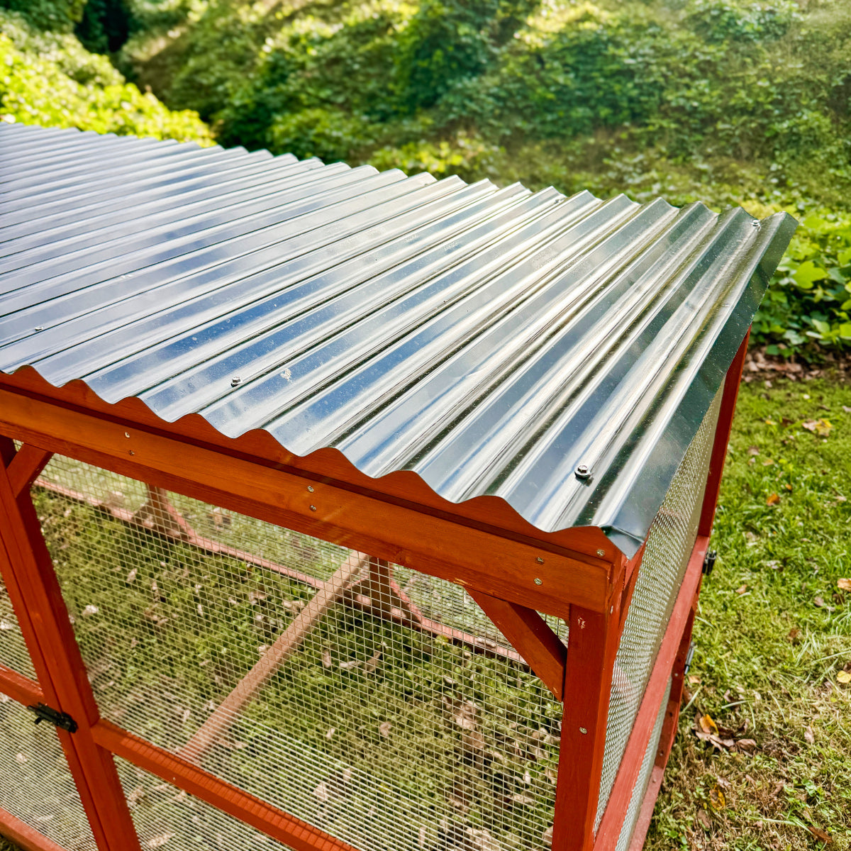 Metal Roof for Run Extension