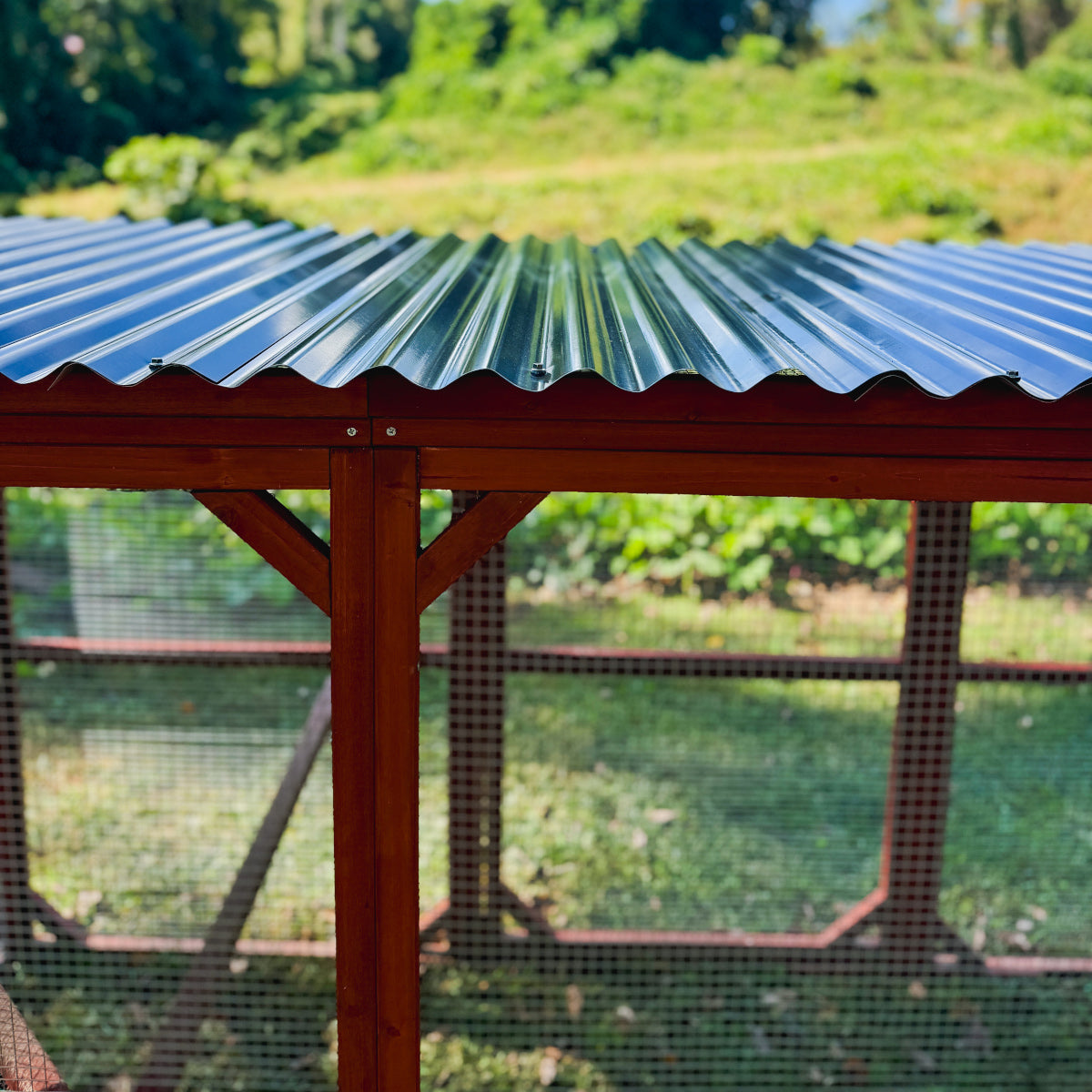 Metal Roof for Run Extension