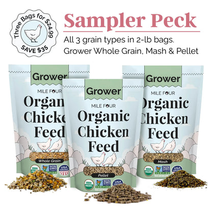 Mile Four Grower Organic Chicken Feed