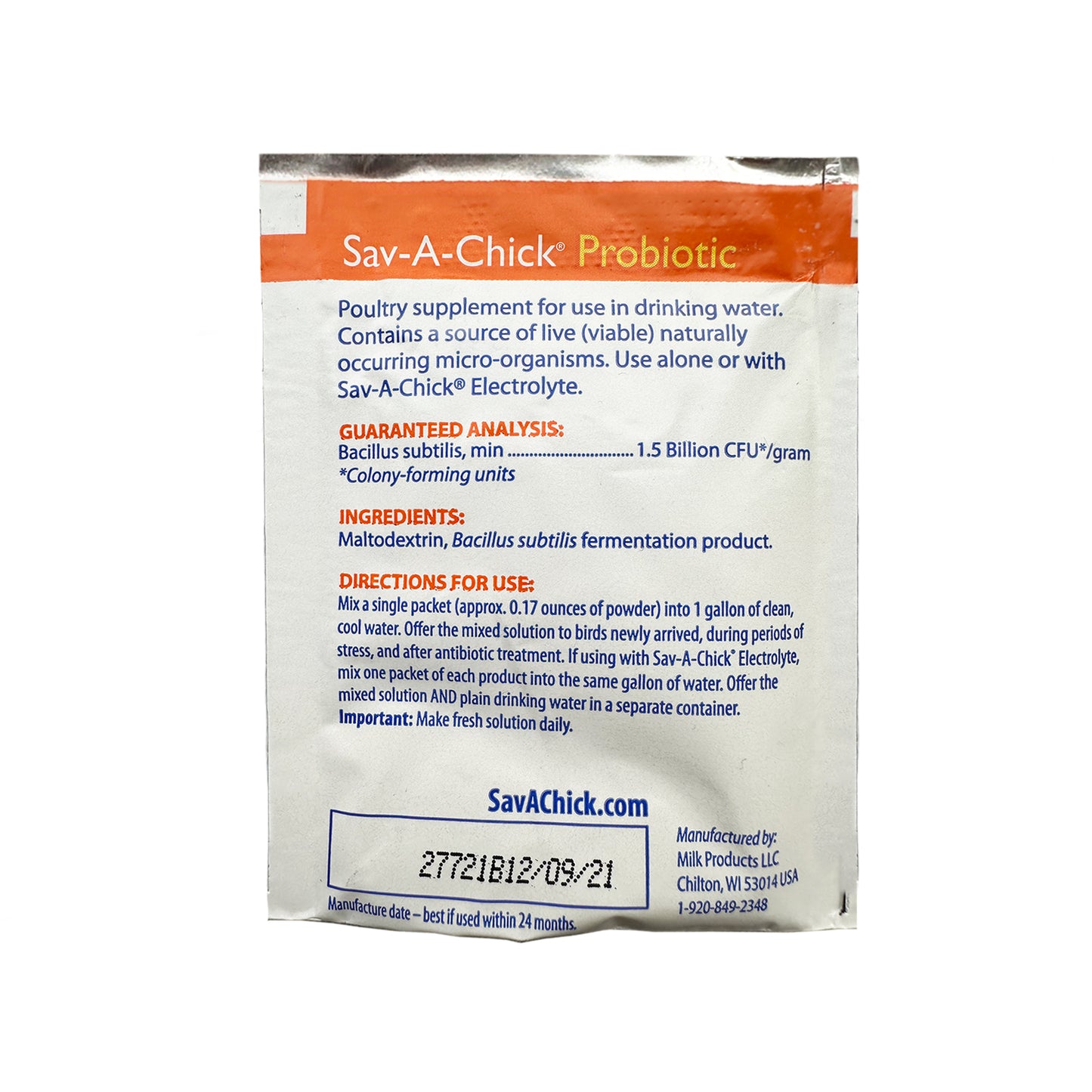 Sav-A-Chick Poultry Probiotic, Pack of 3