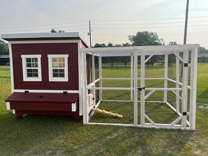 OverEZ Wooden 8 Ft. Chicken Run (8’W X 8’L X 6’3”H)