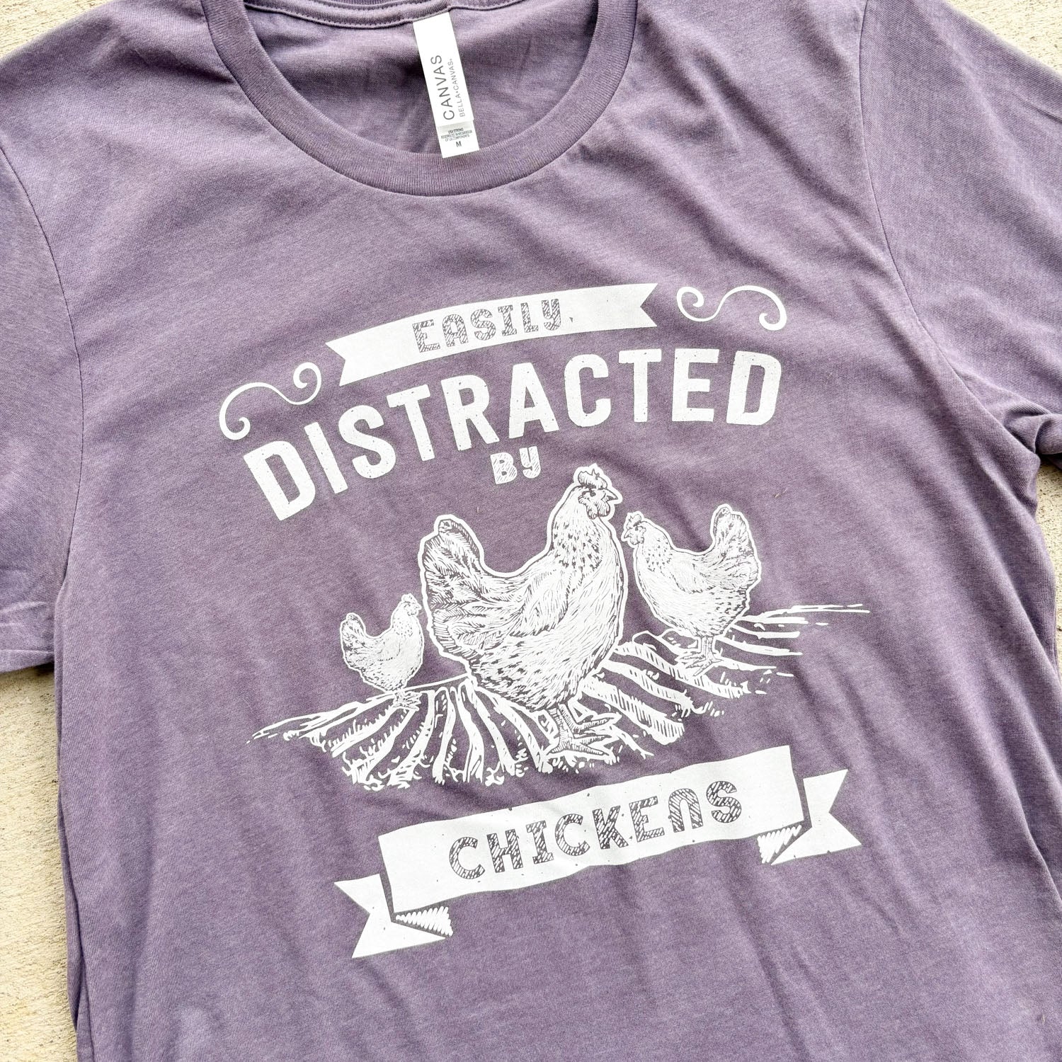 Easily Distracted by Chickens T-Shirt