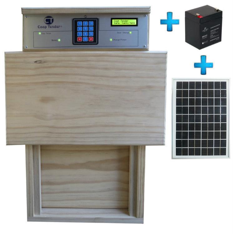 Standard Automatic Chicken Door + Solar Module Bundle