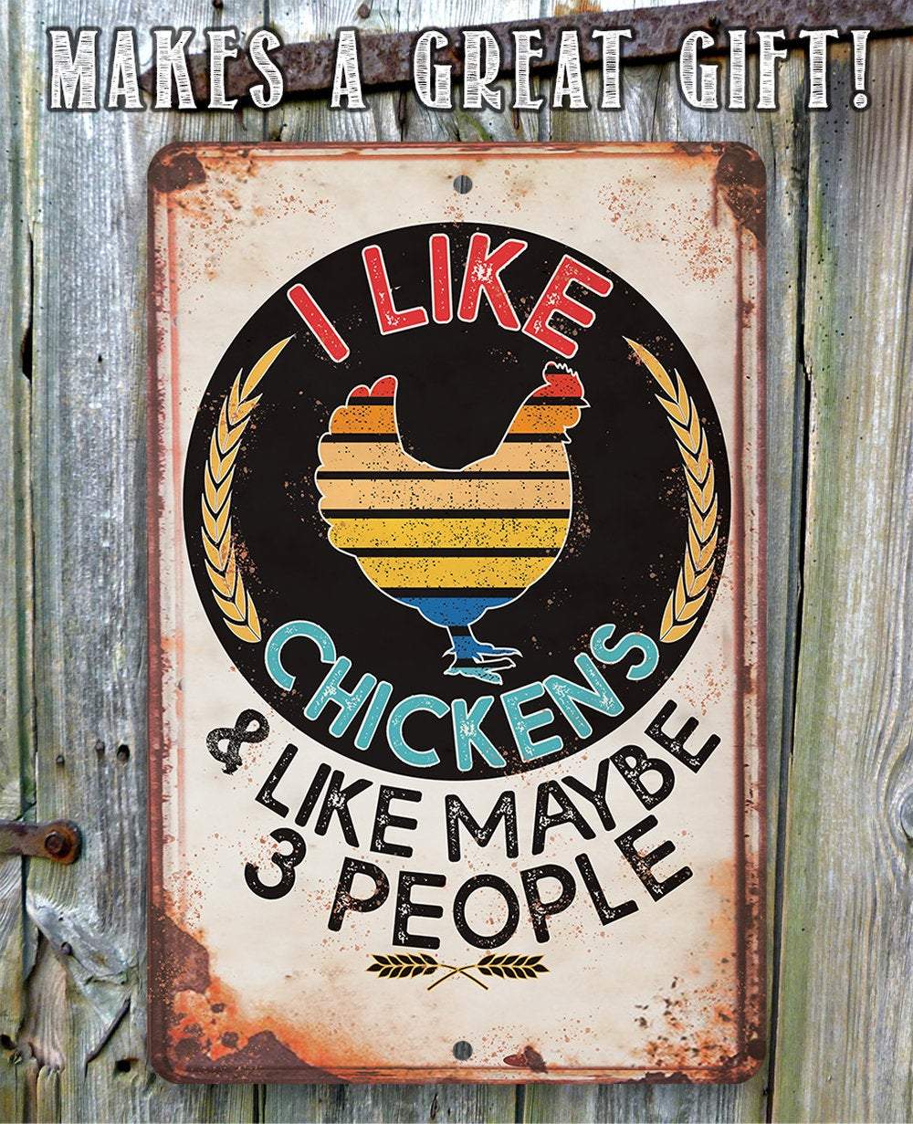 My Pet Chicken Metal Sign