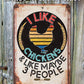 I Like Chickens - Metal Sign