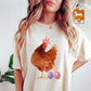 Easter Eggs And Chicken Comfort Colors Tshirt