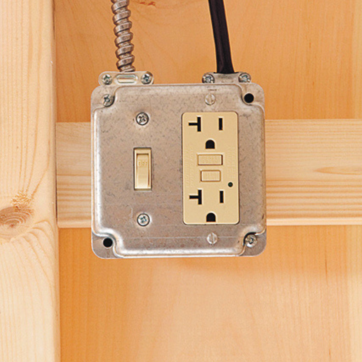 My Pet Chicken electrical package receptacle chicken coop option.