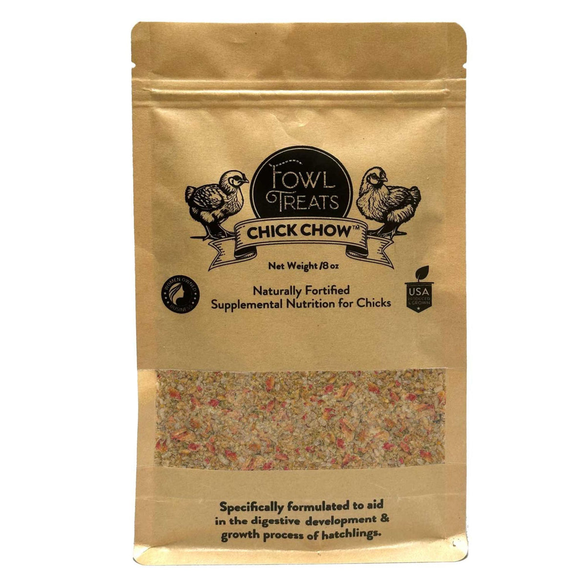 Fowl Treats Chick Chow, Feed Supplement & Treat, 8 oz.