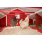 The Gambrel Roof XL Coop includes three roosting bars and three oversized nesting boxes. 