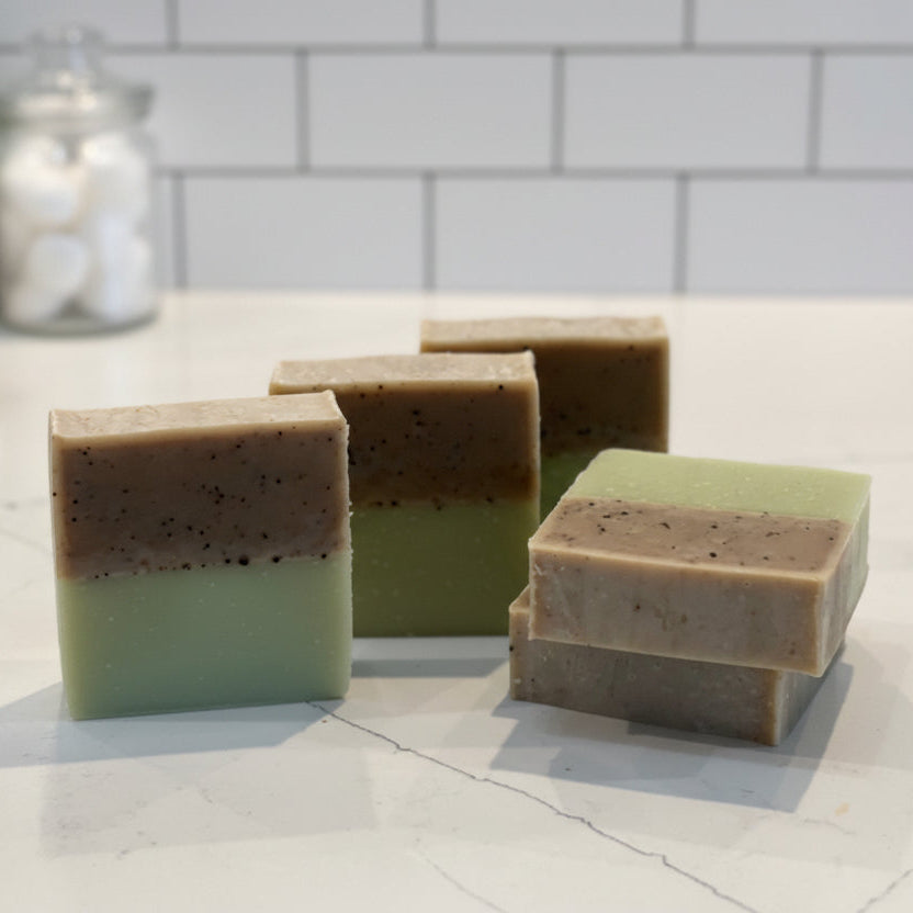 Menthol Eucalyptus Handmade Luxury Soap made with caffeine and real menthol