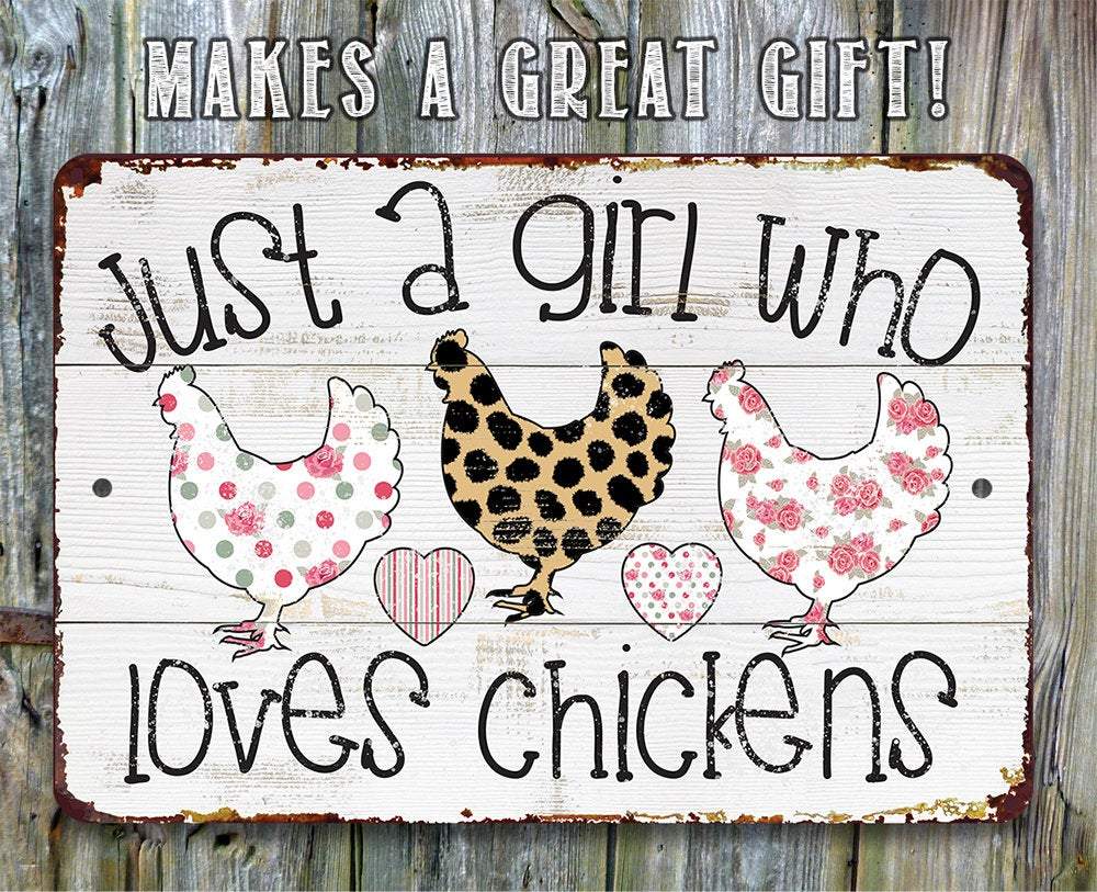 My Pet Chicken Metal Sign