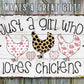 Just A Girl Who Loves Chickens - Metal Sign
