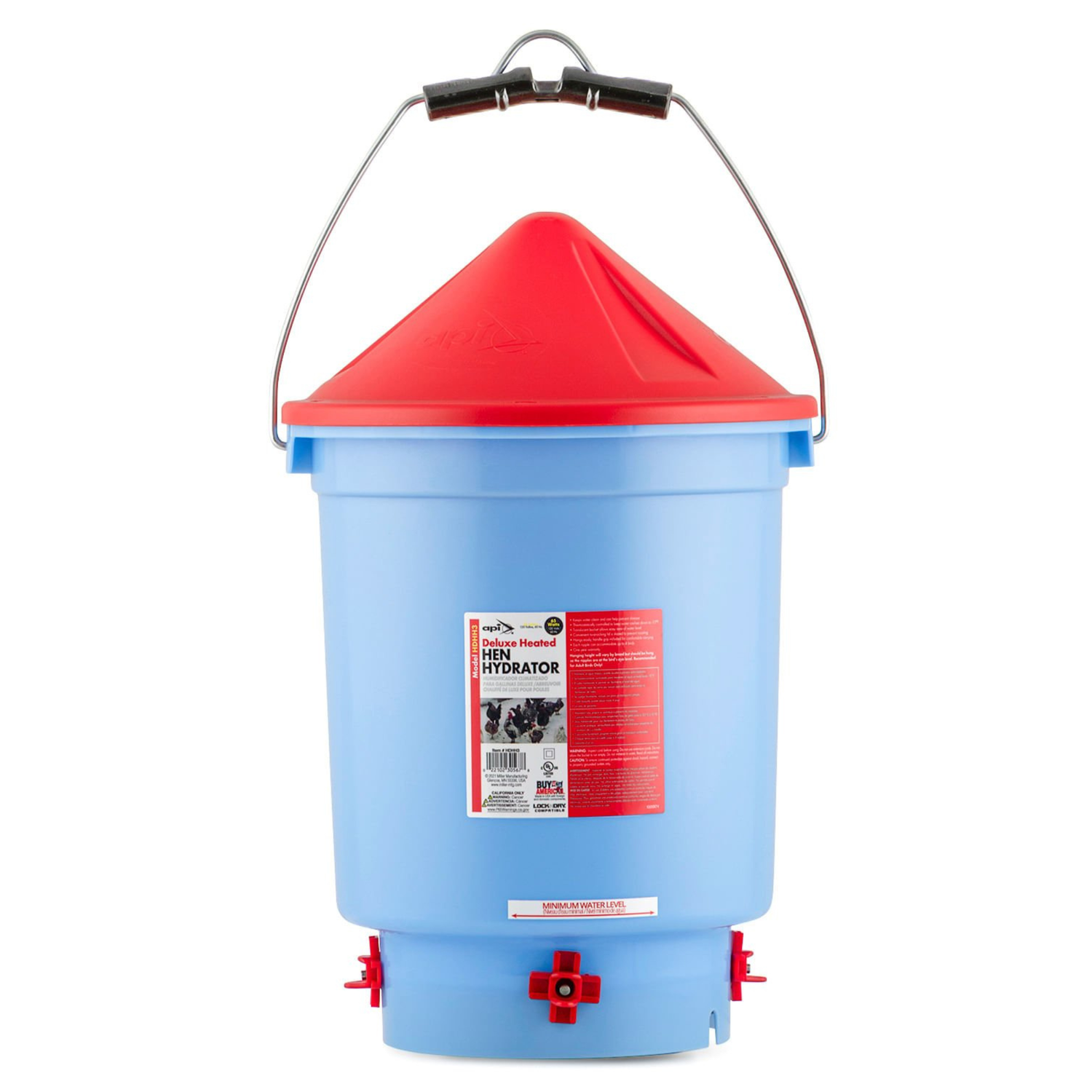 Little Giant Heated Deluxe Hen Hydrator, 3 Gallon
