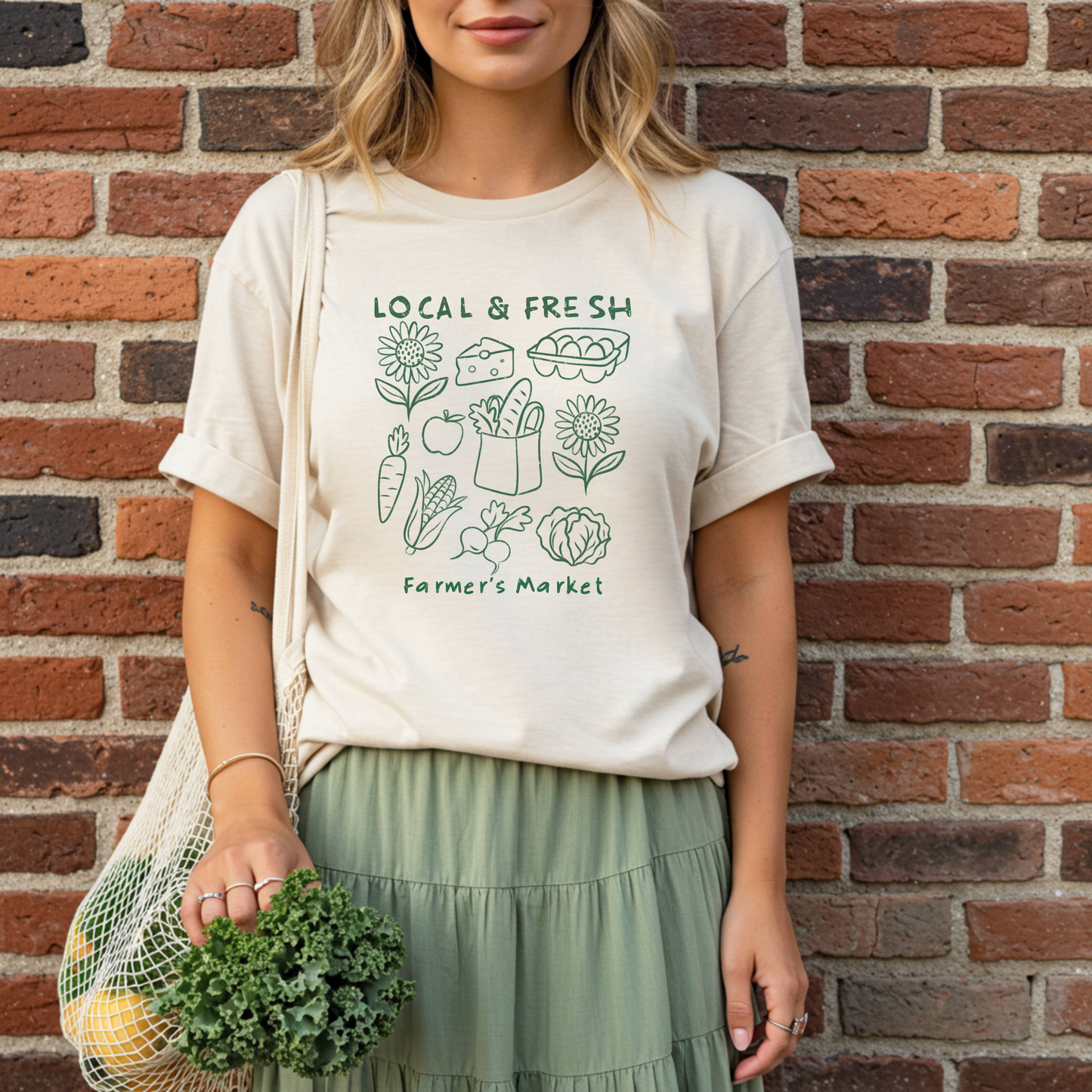 Local & Fresh Farmer's Market T-Shirt