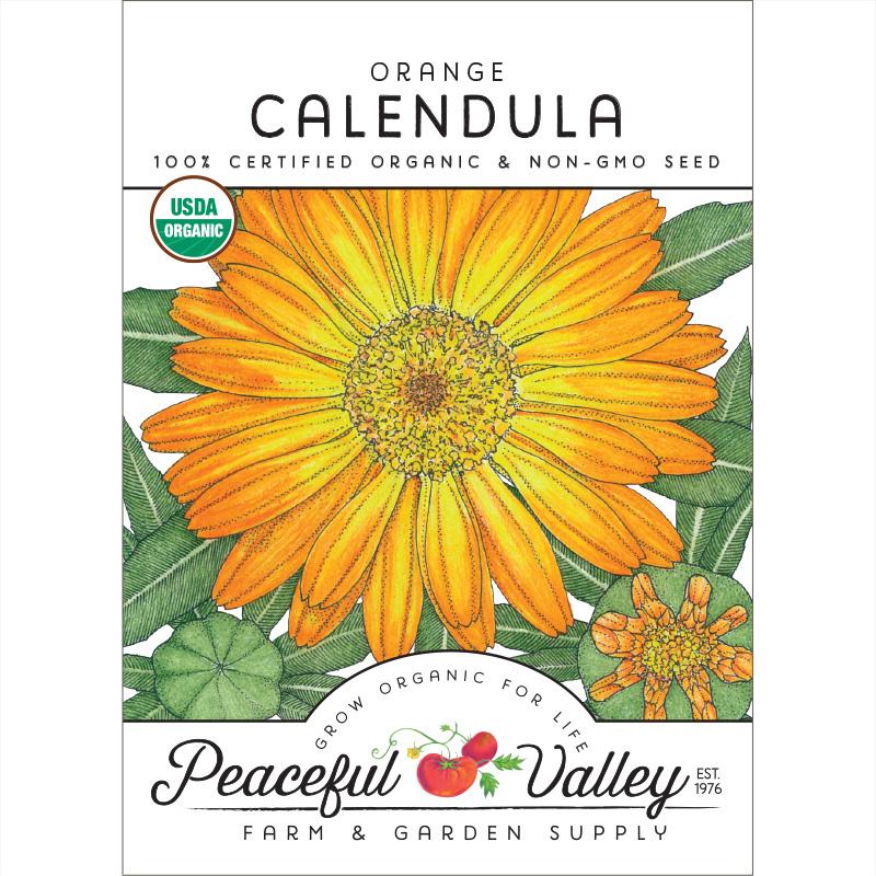 plant calendula seeds Orange Calendula Seeds (Organic)