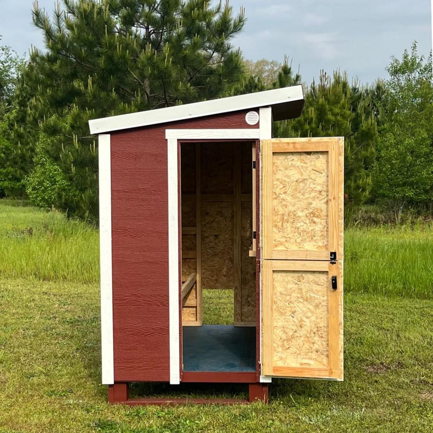 OverEZ Walk-In Chicken Coop with Dutch Door for humans
