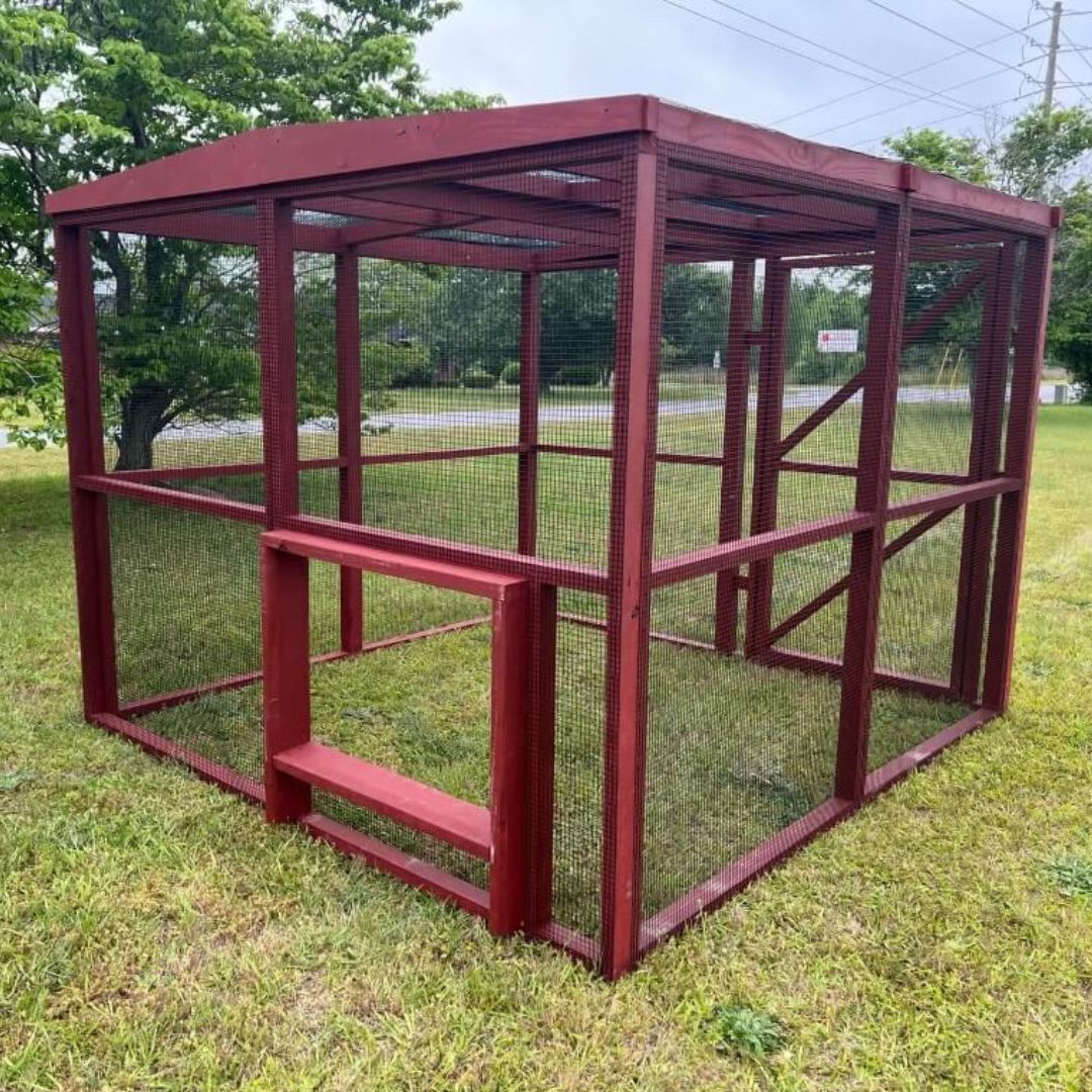 OverEZ Wooden 8 Ft. Chicken Run (8’W X 8’L X 6’3”H)