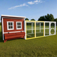 OverEZ 8' Wooden Chicken Run Extension Kit (8’W X 8’L X 6’3”H)