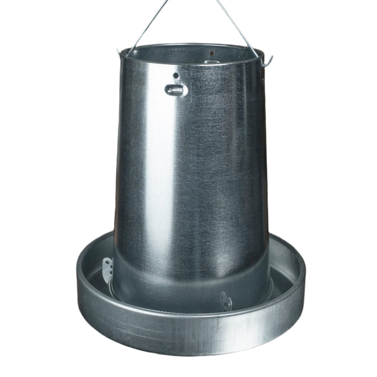Premier 1 Galvanized feeder for chickens and ducks.