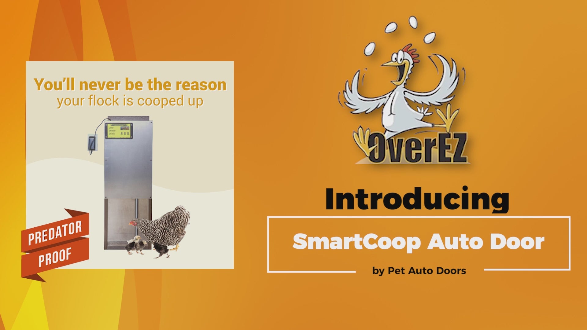 OverEZ Automatic Chicken Coop Door - My Pet Chicken