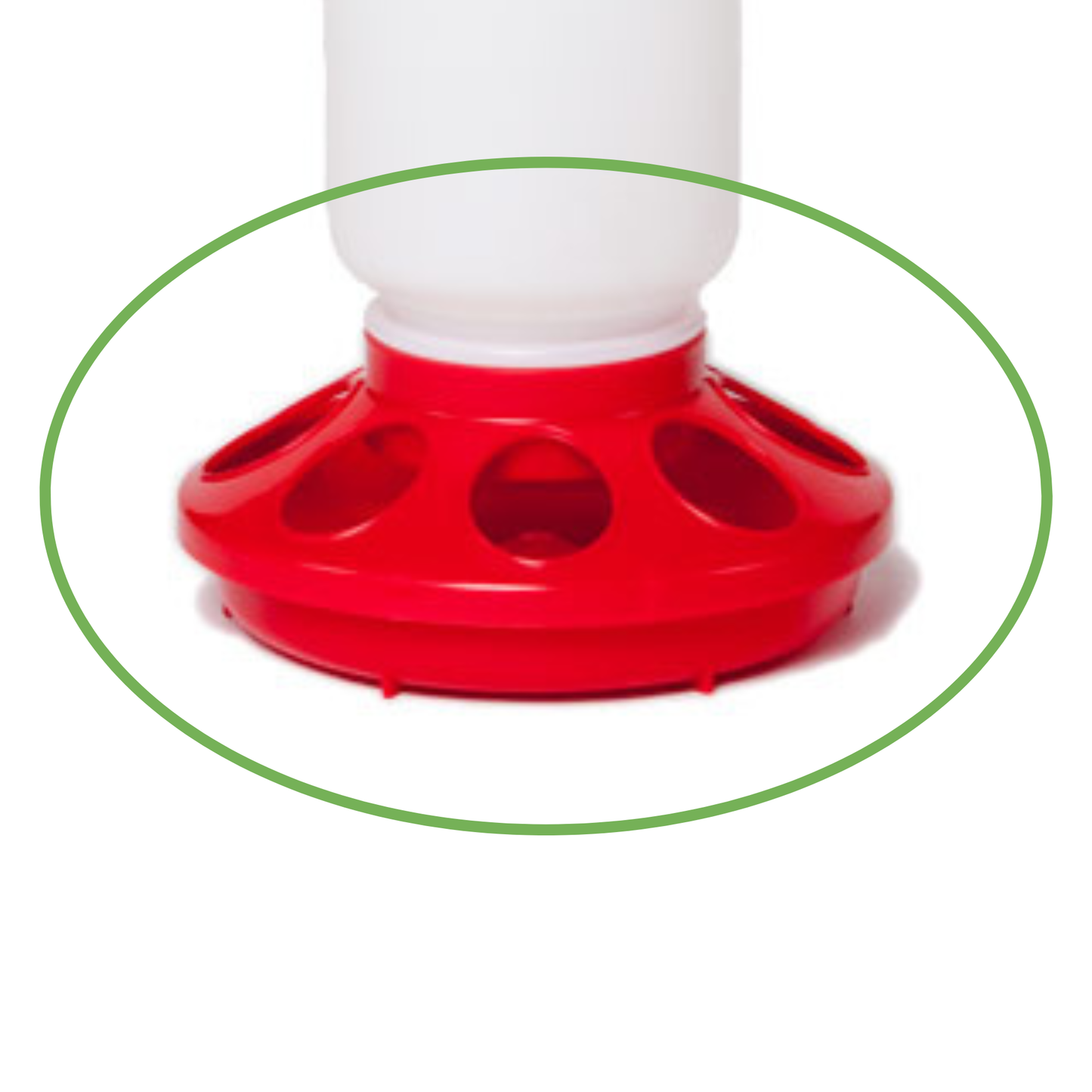 Chick Feeder Base, Plastic