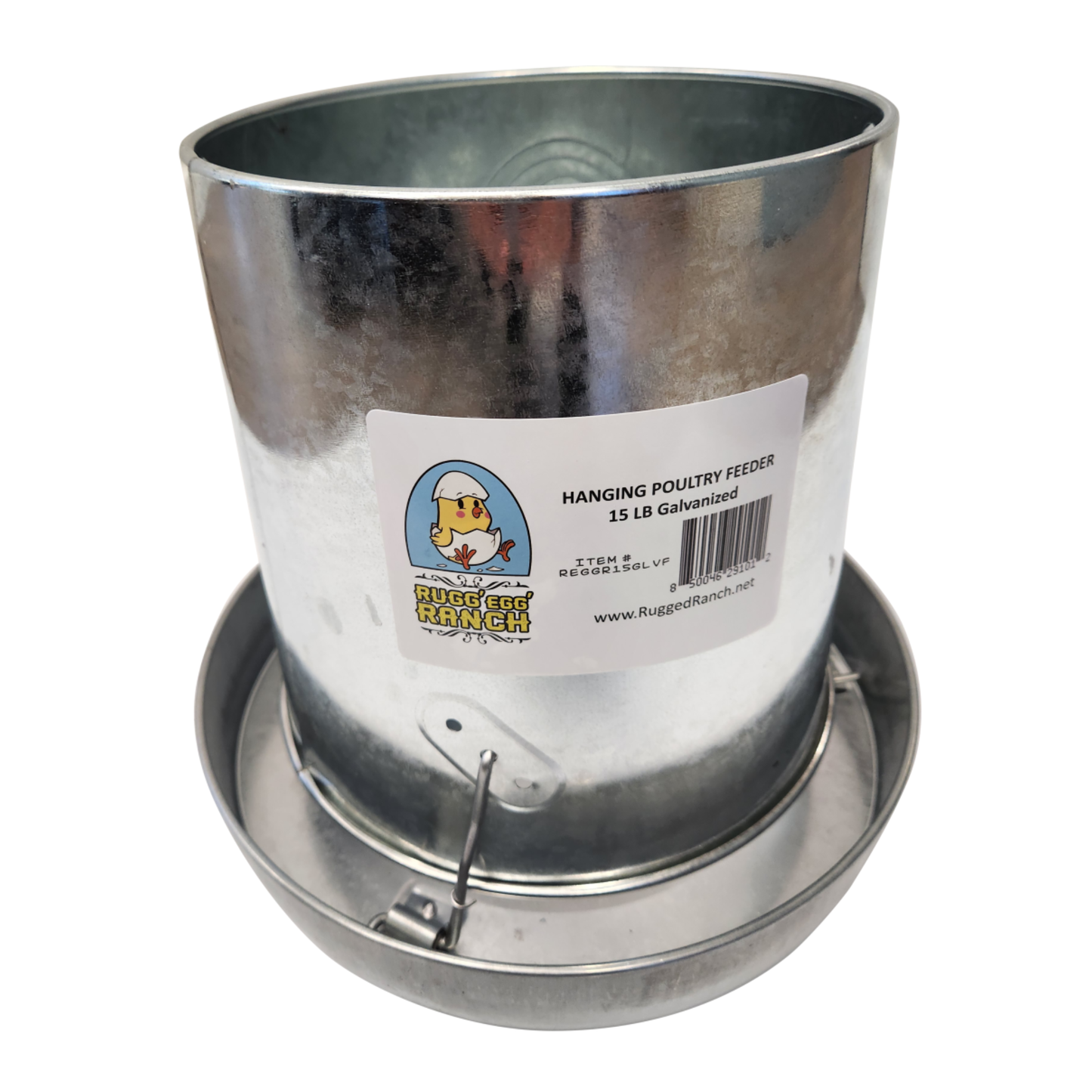 Rugged Ranch Galvanized Poultry Feeder, 15 lb.