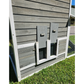 Raised Wooden Chicken Coop, Sage (4-6 chickens)