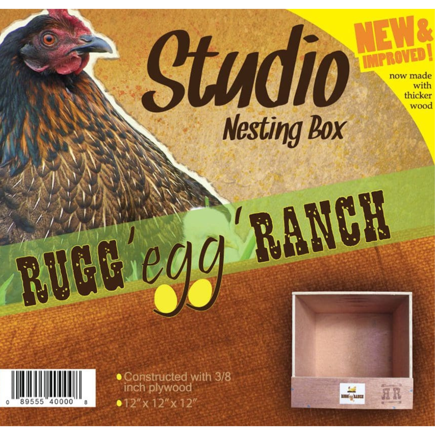 RUGG"egg" Ranch Studio Nesting Box