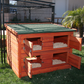 Rugged Ranch Wood Nesting Hutch (up to 4 chickens)