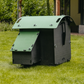 The Ground Chicken Coop by Nestera is made of 100% recycled plastic with a nearly zero waste process.