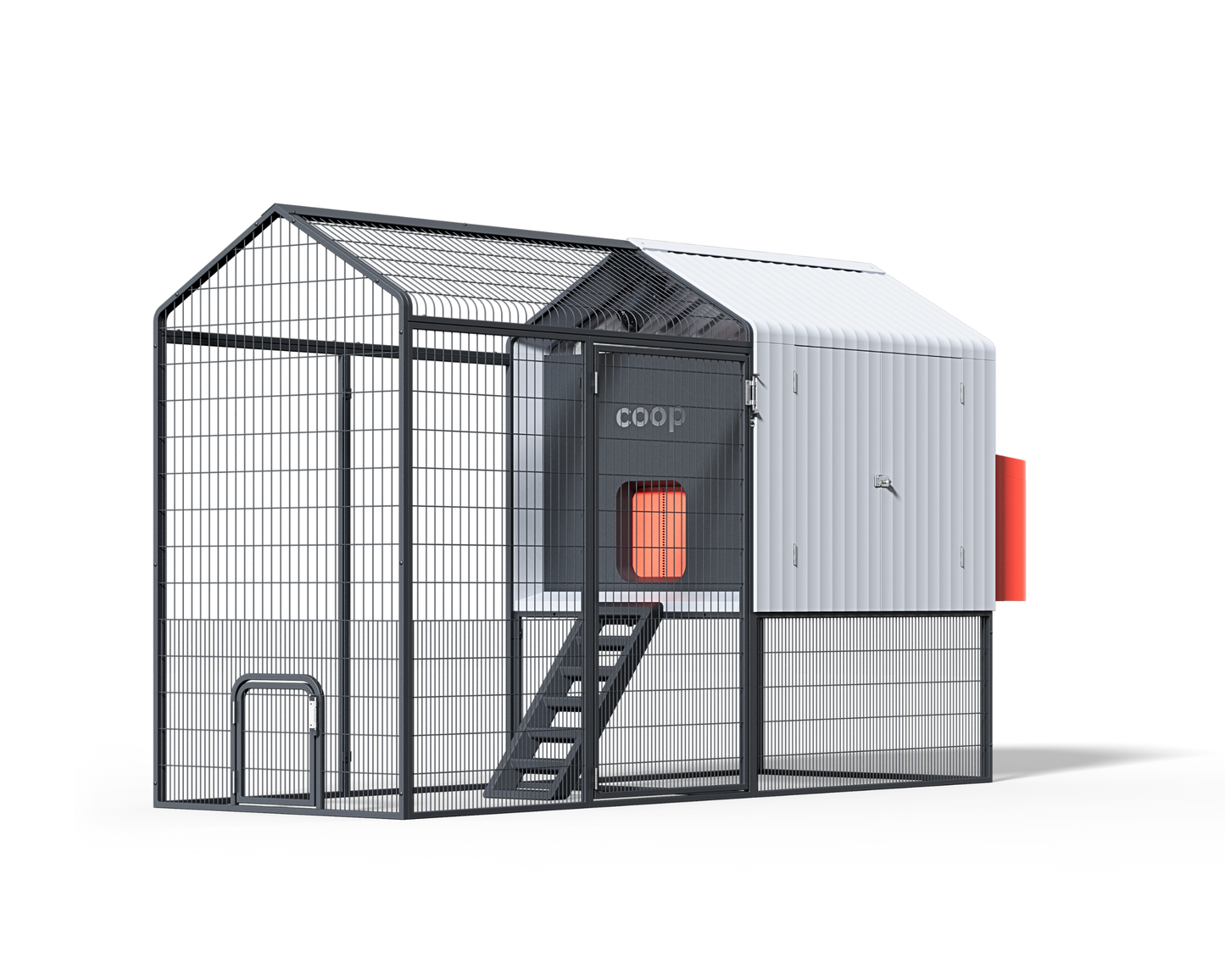 The Smart Coop + Steel Run (4-6 chickens)