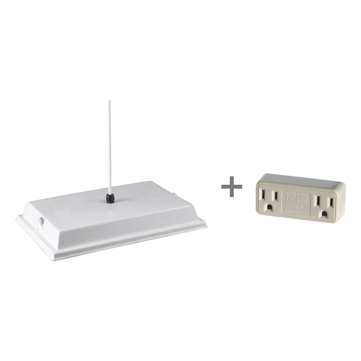 Sweeter Heater radiant heater and Thermo Cube TC-3 thermostat outlet bundle