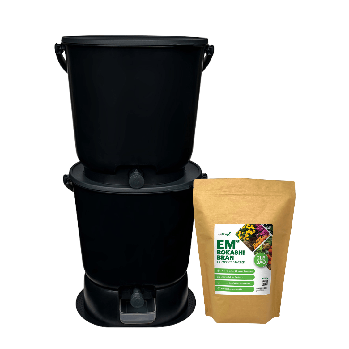 TeraGanix Essential Bokashi Compost Bin Starter Kit - Thumbnail 2