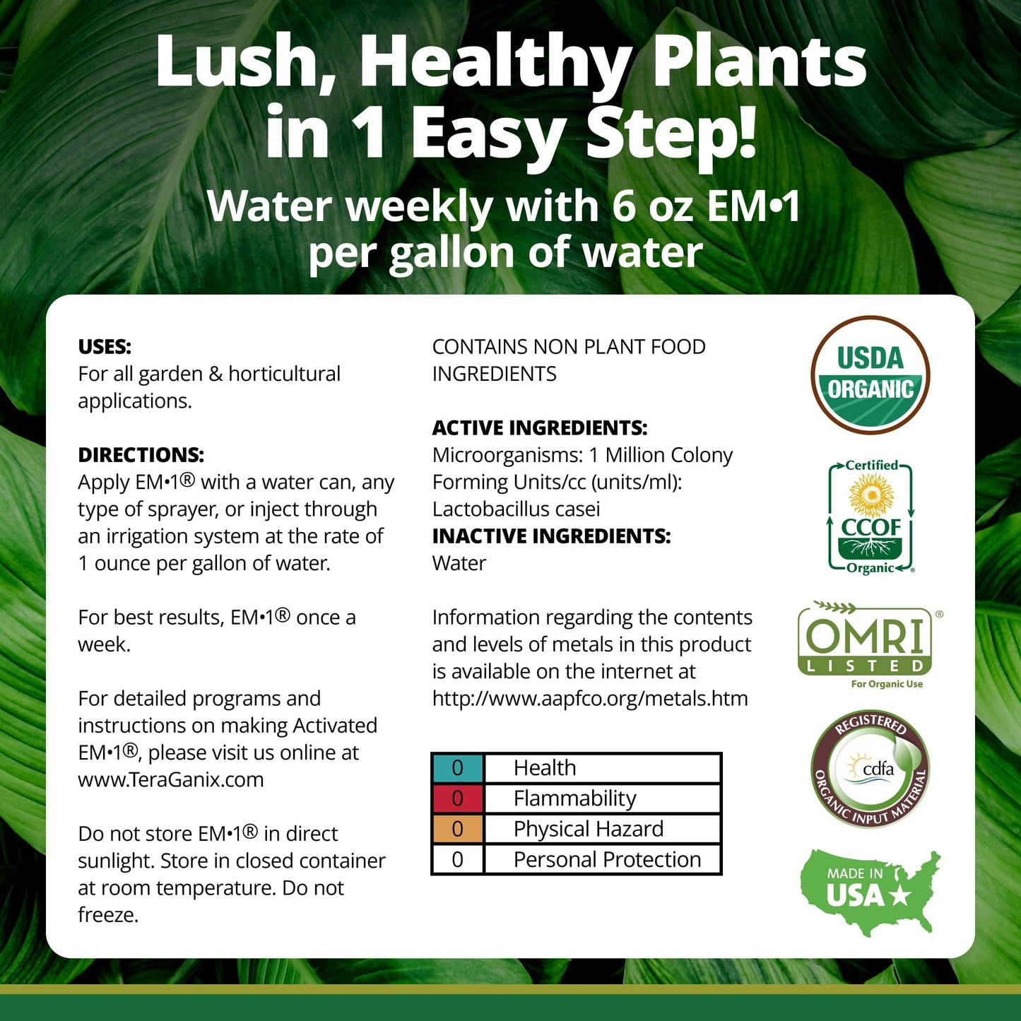 TeraGanix EM•1® Microbial Inoculant Soil Amendment