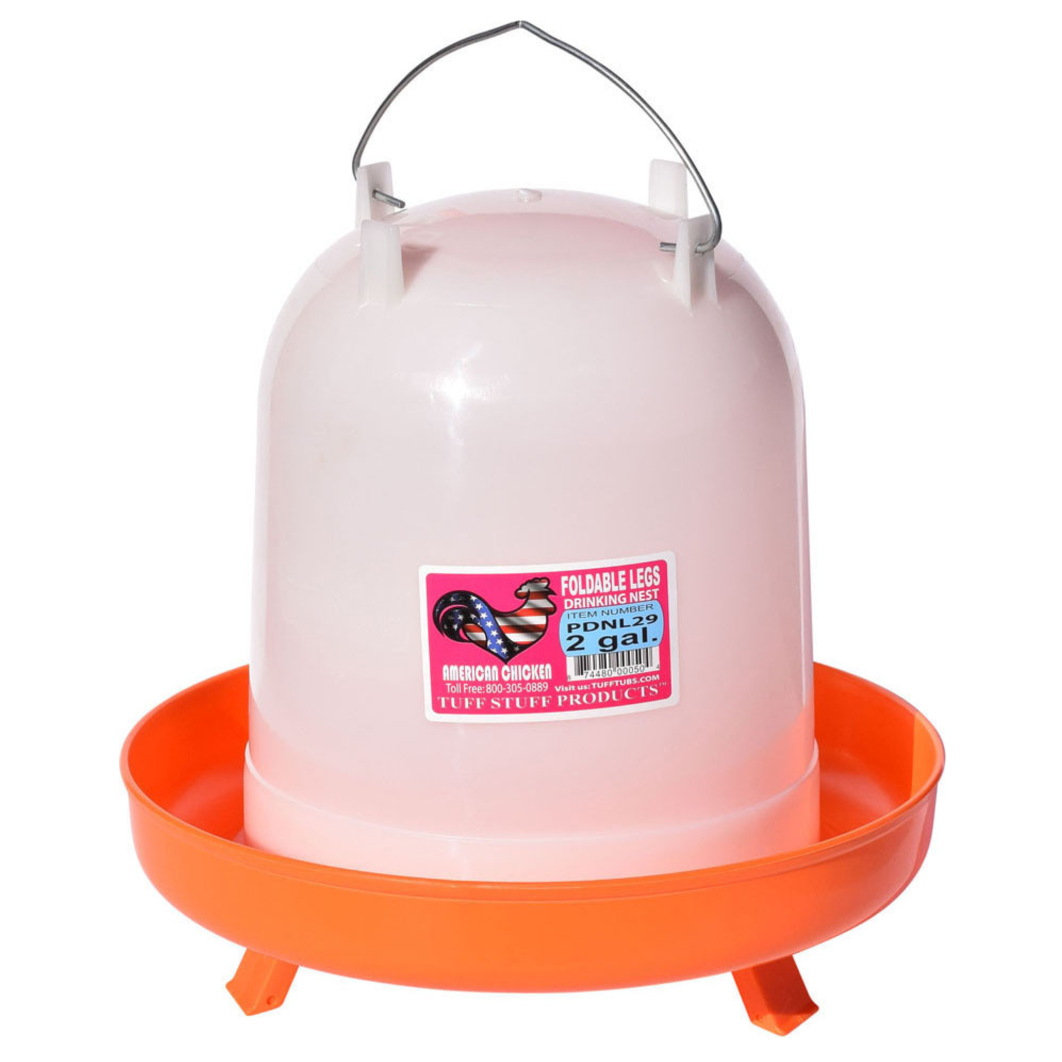 Tuff Stuff Poultry Drinker Nest with Folding Legs, 2.1 gal