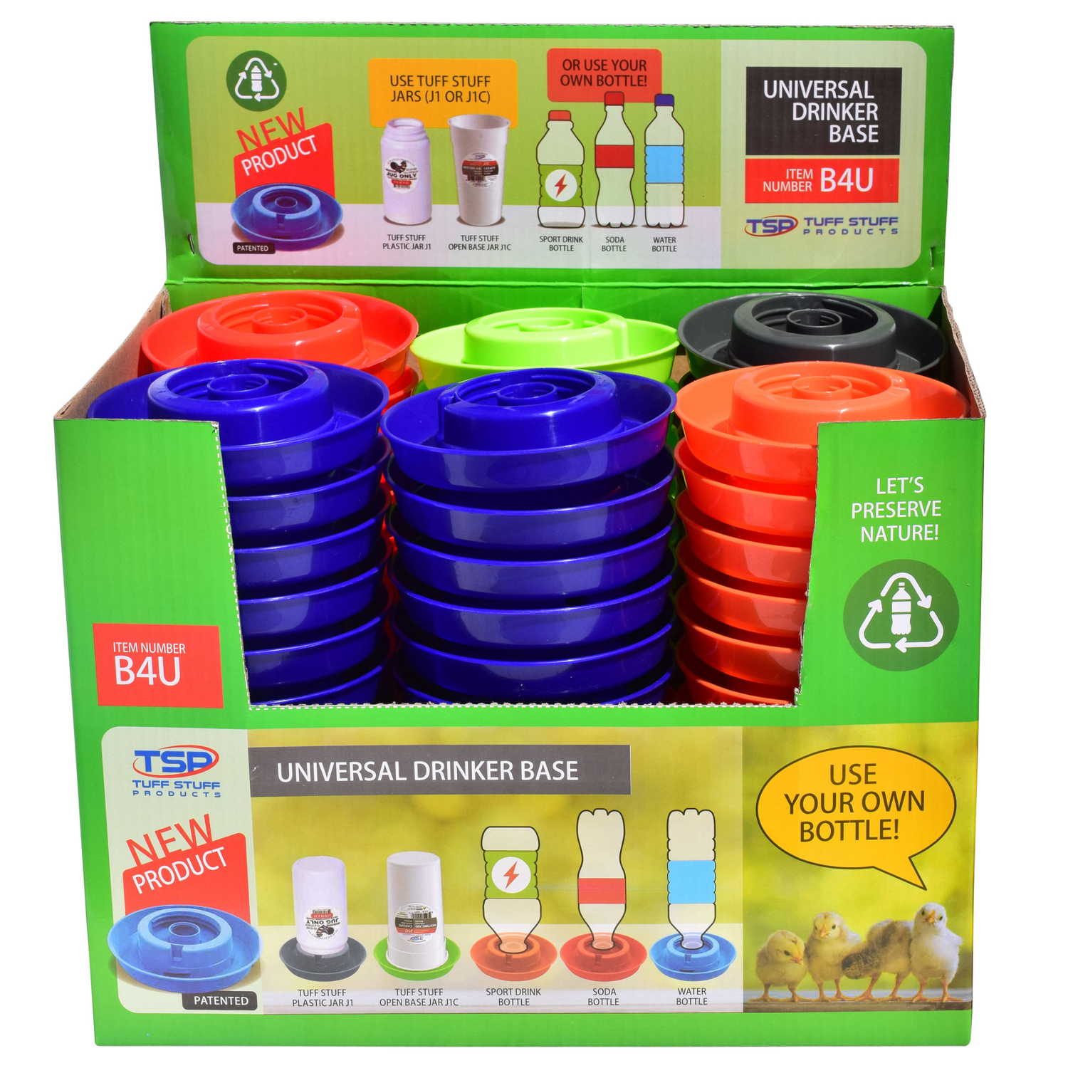 Tuff Stuff Universal Drinker Base, 1 Quart