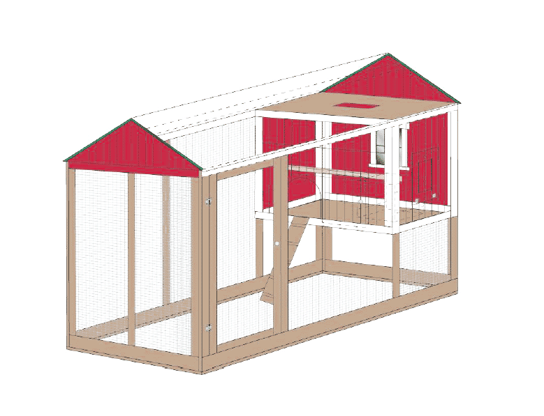 4x8 House Building Plans (4-5 chickens)