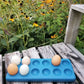 Henlay Decorative Egg Storage Tray- Wooden Egg Holder for Refrigerator, Kitchen Counter, Serving, or Display